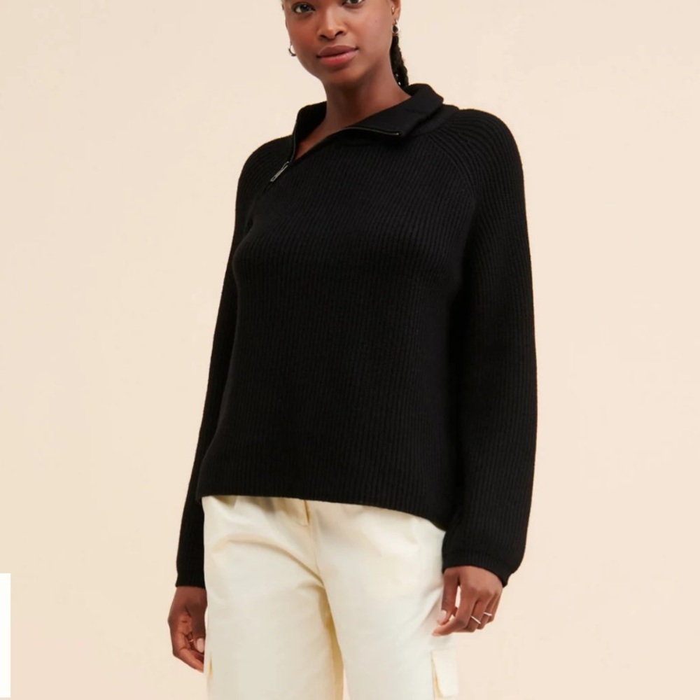 Anthropologie Side Zip Women Sweater